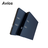 Carpeta Archivadora de Palanca A4 Negra Personalizada de 2 Pulgadas al por Mayor para Almacenamiento de Documentos