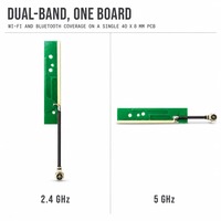 Antenne PCB verticale WiFi 2.4G 5G 2dBi interne 40x8x0.6mm IPEX1 IPEX4 à souder pour routeur