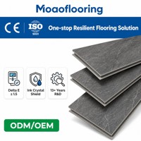 Chevron Vinyl-Bodenbelag SPC Klicksystem Wasserdichtes Fischgrätmuster LVP Planke für Innenräume
