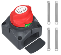 Interruptor de Desconexión de Batería para Automóviles y Embarcaciones, Interruptor de Corte de Conexión de Batería 12-24V