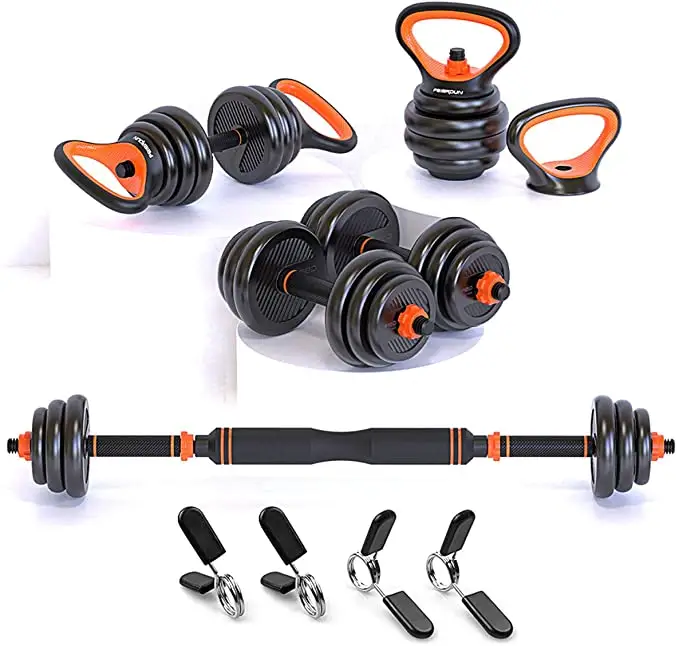 Fitness ekipmanları ev spor salonu halter su ısıtıcısı çan Push-up kombinasyonu seti 10kg 15kg 20kg ücretsiz ağırlık ayarlanabilir dambıl seti