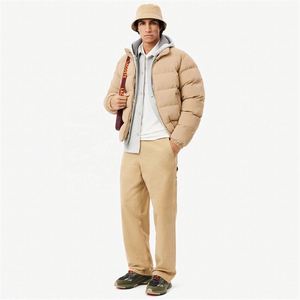 Manteau matelassé léger décontracté pour hommes Vêtements d'extérieur d'hiver avec fermeture à glissière Veste chaude en velours côtelé Vente en gros - Product Image 3