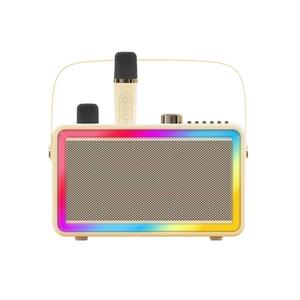 Altavoz de Karaoke Portátil con 2 Micrófonos, Luz Colorida Estéreo, Reproductor de Música HiFi para Fiestas - Product Image 4