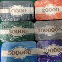 Jetons de poker en céramique plaques personnalisées avec impression par sublimation