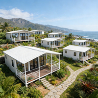 Casa Contenedor Expandible Premium, Villa Prefabricada de Ensamblaje Rápido, Cabaña Vacacional Aislada, Moderna Casa Contenedor en Venta