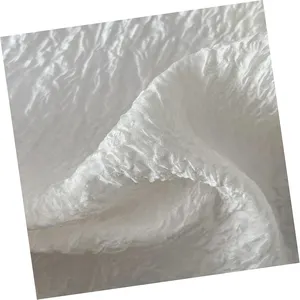 Diskon besar desain baru kain sutra Jacquard Mulberry bahan krep brokat putih alami untuk rok baju musim panas anak perempuan