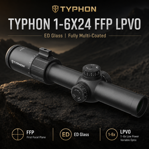 Mira Telescópica Táctica TYPHON XG1-6X24 FFP LPVO para Caza, con Cristal ED, Resistente al Agua y a los Impactos, Retícula Iluminada, para Caza al Aire Libre, Óptica ODM - Product Image 2