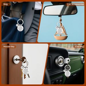 Regalo <span class=keywords><strong>para</strong></span> el Día del Padre y Cumpleaños, Llavero <span class=keywords><strong>para</strong></span> Papá e Hija - <span class=keywords><strong>Siempre</strong></span> Seré Tu Niña Pequeña, Tú <span class=keywords><strong>Siempre</strong></span> Serás Mi Héroe - Metal - Product Image 5