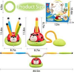 Ensemble de jeu interactif 3-en-1 pour le sport et le divertissement : Corde à sauter, Catapulte circulaire, Lanceur de fusées aériennes et Compétition de puzzles - Product Image 4