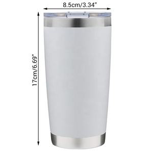 Vente en gros de gobelets isothermes en acier inoxydable personnalisés pour cadeaux de voyage, gobelets à café de 20 oz, gobelets à sublimation vierges personnalisés - Product Image 2