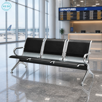 Chaises d'attente modernes pour réception, 1, 2, 3, 4, 5 places, bancs pour hôpitaux et aéroports, sièges en PU, fourniture directe usine, acceptation ODM OEM
