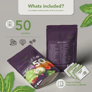 25,000 गैर-गमो हीरलूम जड़ी बूटी के लिए बगीचे पैक पाउच में फूलों का वनस्पति उद्यान पैक पाउच - Product Image 5