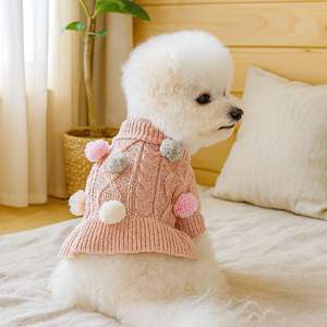 Pulls pour animaux <span class=keywords><strong>de</strong></span> compagnie en polyester chaud à motifs pour l'automne et l'hiver, nouveaux arrivages pour les fêtes d'hiver et les séances photo, vêtements mignons pour petits <span class=keywords><strong>chiens</strong></span> - Product Image 4