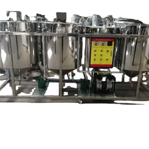 Máquina de refinación de aceite de soja para uso comercial, máquina de refinería de aceite de palma crudo, equipo de refinación de aceite comestible a pequeña escala