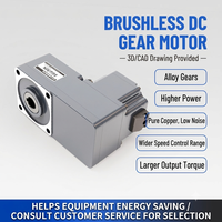 Moteur CC sans balais à arbre parallèle 110V 220V 3000 tr/min 15W, contrôle de vitesse élevé, moteur BLDC à montage sur bride pour la fabrication de robots
