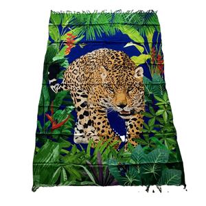 Roupa de praia de verão para mulheres, sarongues de pano com desenho de flores e ilhas tropicais, moda feminina de melhor qualidade - Product Image 1