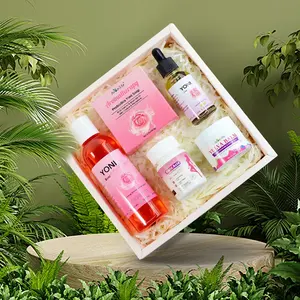 Aromlife fabbrica diretta Private Label set olio yoni a base di erbe femminile lavabile sapone crema scrub per vagina PH detergente bilanciato