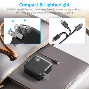 Cargador de Escritorio Gan con Enchufe Universal para UE y Reino Unido, Tipo C, PD 100W, Carga Rápida, Adaptador de Corriente para Computadora Portátil, Teléfono Móvil y Electrodomésticos - Product Image 6