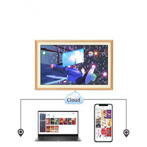 Sồi vỏ LCD kỹ thuật số biển <span class=keywords><strong>Wifi</strong></span> kết nối nghệ thuật nhà sơn hiển thị thông minh children's tác phẩm nghệ thuật hiển thị kỹ thuật số - Product Image 2