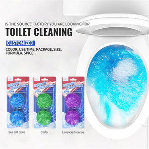 AJYF 2 pièces carte blister bloc de nettoyage de toilette dissolvant de bloc de toilette tablette de nettoyage de wc - Product Image 3