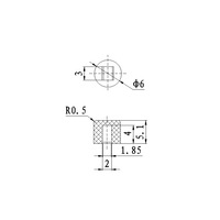 8.5*8.5mm penutup kenop tombol tutup saklar tombol tekan