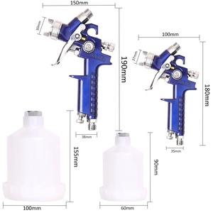 <span class=keywords><strong>PISTOLA</strong></span> DE PULVERIZACIÓN de pintura a base de aire antigoteo, maletín con unidad de aire para pintura de coche, H827P H2000P HVLP - Product Image 4