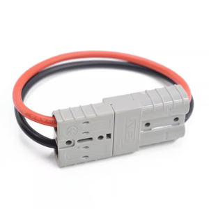 Cable de batería de montacargas impermeable de <span class=keywords><strong>2</strong></span> pines enchufe de carga hembra 30/50/120/175/350A 600V conector arnés de Cable de cableado Solar - Product Image 2