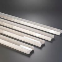 Règle de Mahjong de luxe en acrylique blanc nacré, poussoir de tuiles à bord droit pour jeux de Mahjong américain et divertissement à domicile