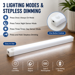Modern <b>LED</b> Cabinet <b>Light</b> 5000K Daylight Matte Aluminum <b>Surface</b> <b>Mounted</b> High Brightness 25000H Lifespan 3-Year Warranty - Product Image 5