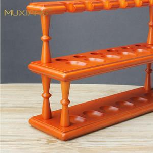 Muxiang Wooden <b>Pipe</b> <b>Stand</b> 12 Position Solid Wood Display Rack For <b>Pipe</b> Storage Organizer - Product Image 1