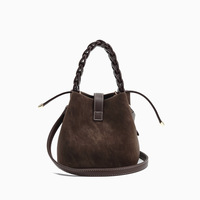 Sac seau en PU brodé Fubao, style influenceur en ligne, fermeture éclair, best-seller vintage, directement de la source