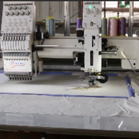 ZHIYU Nouvelle Machine à Broder Informatisée Automatique à Tête Unique, 12 Aiguilles, 1200 tr/min, Dispositif de Cordage de Haute Précision