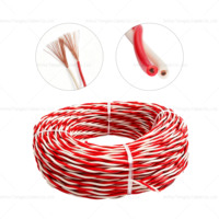 Hochwertiges Umweltfreundliches RVS Twisted-Pair-Kabel Spezifikationen 2*0,75mm2 bis 2*4mm2 Rot-Schwarz Verdrillter Kern CE ROHS Zertifiziert