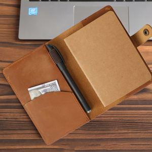 Durable <b>Wallet</b> Cover Case With Pen Genuine Leather Passport Card <b>Holder</b> for Travel Field Notes - Product Image 5