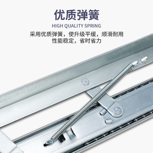 Upward Invisible Sliding Track Telescopic Desk <b>Side</b>-mounted Extension Lengthening Guide Rail Accessories for Kitchen Outdoor Use - Product Image 3
