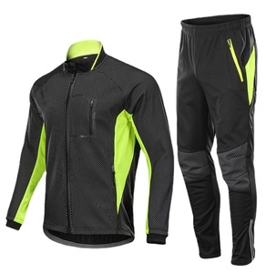 Vestes de <span class=keywords><strong>cyclisme</strong></span> d'hiver pour hommes pantalons de vélo par temps <span class=keywords><strong>froid</strong></span> vêtements de moto coupe-vent thermiques ensemble de maillots de vélo de montagne - Product Image 2