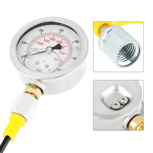 ערכת בדיקת לחץ הידראולית עם 5 מודד 5 מבחן צינורות 13 זיווגים ו 14 טי מחברים לחץ מד ערכת בדיקה ערכת חתול/CA - Product Image 4