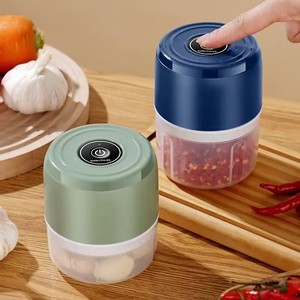 Electric <b>Mini</b> Garlic Chopper USB Meat <b>Grinder</b> - Sturdy and Durable Kitchen Tool for Crushing Garlic, Ginger, and Vegetables - Product Image 1