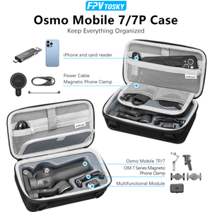 กระเป๋าเดินทางแบบแข็ง AMAZEAR สำหรับ DJI Osmo Mobile 8/7/7P Gimbal - ป้องกันแรงกระแทก กันน้ำ ออกแบบมาให้พอดี - Product Image 2