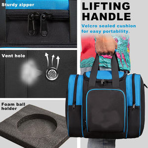 <span class=keywords><strong>Sac</strong></span> de <span class=keywords><strong>bowling</strong></span> personnalisé 2 boules Compartiment à chaussures indépendant Sacs de <span class=keywords><strong>bowling</strong></span> rétro portables avec porte-balle rembourré - Product Image 5