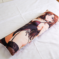 Oreiller corporel anime personnalisé, grand format, doux, soutien latéral et dorsal, coussin de lit lavable, écologique, style japonais