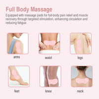 Appareil de massage TENS sans fil portable rechargeable, physiothérapie, chauffage, unité TENS pour soulager la douleur menstruelle