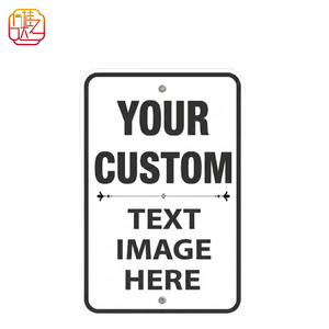 Letrero de Aluminio Totalmente Personalizable con Texto/Imagen, Letrero Metálico para Negocios, Hogar y Seguridad - Product Image 1