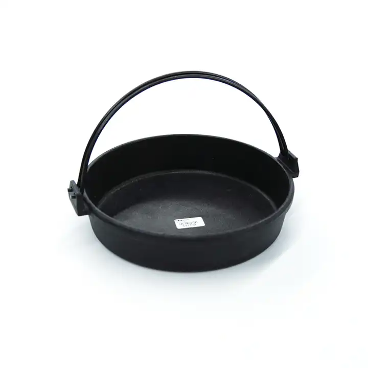 Cast Iron Sukiyaki Dual Handle Casserole Pan with Wooden and Glass Cover Lid (28cm), Size: 28 cm, Clear