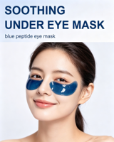 Masque pour les yeux en gel sous les yeux à marque privée, avec peptide de cuivre bleu GHK-Cu, pour éliminer les cernes