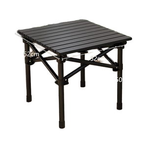 Tavolo pieghevole da campeggio <span class=keywords><strong>esterno</strong></span> in lega di alluminio-tavolo da pranzo leggero portatile per escursioni a piedi uso cortile - Product Image 1