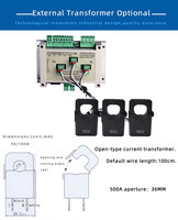 Module d'acquisition de courant et de tension triphasé, détecteur AC, mesure de puissance électrique, modèle de surveillance à distance RS485 4G/WiFi