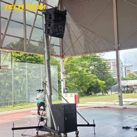 Torre de soporte de alta resistencia con manivela para altavoces Line Array y exhibición de truss