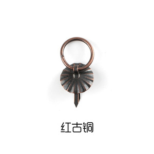 Jingmao 045 Retro Circular <b>Drawer</b> Handle Antique Bronze Single Hole Ring Pull Cabinet Door <b>Knob</b> - Product Image 2