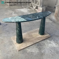 YDSTONE Table console en pierre de comptoir en marbre naturel personnalisé Table d'entrée Pierre de marbre